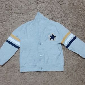 Baby boy varsity style sweatshirt